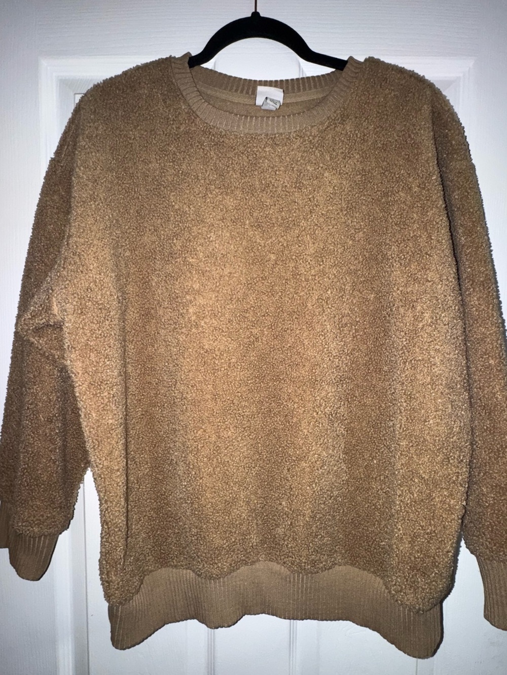 Men's Cozy Camel Teddy Fleece Sweater